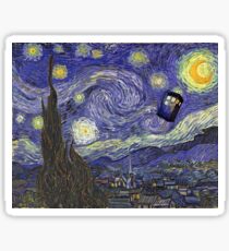 VAN GOGH TARDIS Sticker