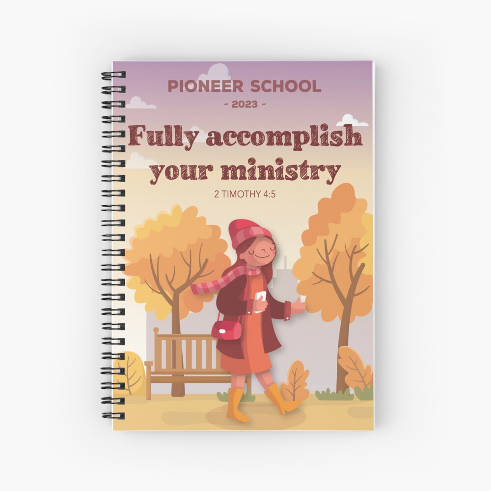 "Pioneer School JW" Spiral Notebook for Sale by LiliGalerie Redbubble