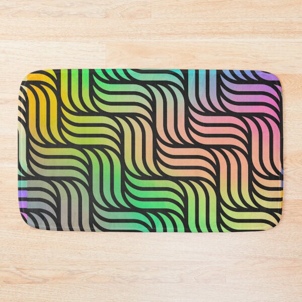 Item preview, Modern Bright Contemporary Colorful Basket Weave Pattern Design On A Colorful Gradient   designed and sold by Kodexstore.