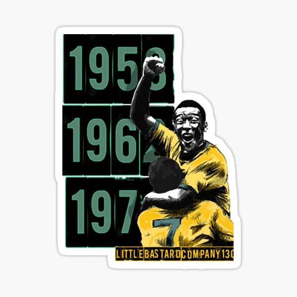 Pele Football Legend T-Shirt Sticker for Sale by emapic