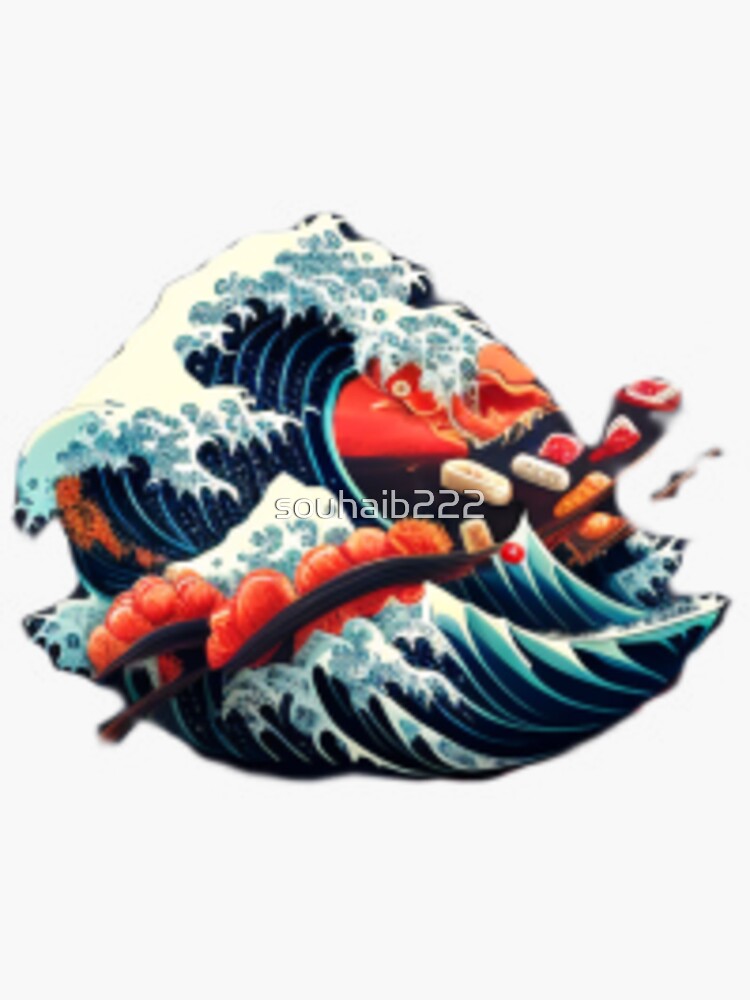 Great Wave Off Kanagawa Sticker For Sale By Souhaib222 Redbubble