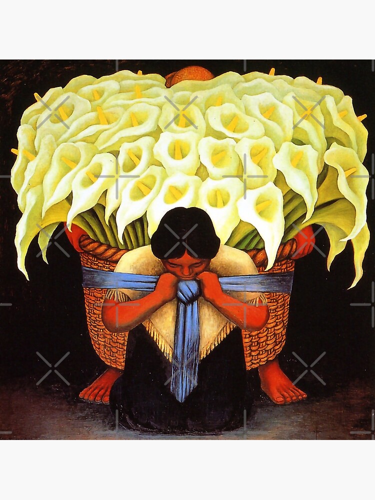 Flower Vendor [Vendedora de Flores] (1942) by Diego Rivera Premium
