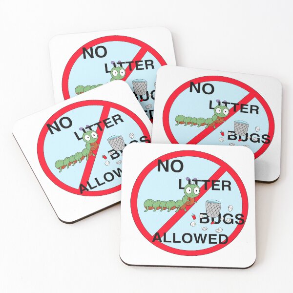 Item preview, No litter bugs allowed designed and sold by Artverseodyssey.