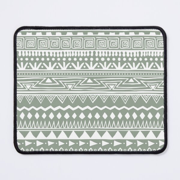 Item preview, Modern boho home mudcloth pattern Sage designed and sold by Ladies-Boutique.