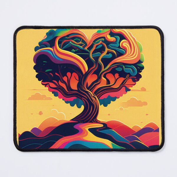 Item preview, Abstract Landscape Heart Tree designed and sold by PhiloSophyEye.
