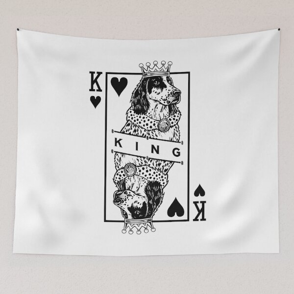 Item preview, English Setter King Of Hearts Funny Dog Lover Pop Art designed and sold by GrandeDuc.