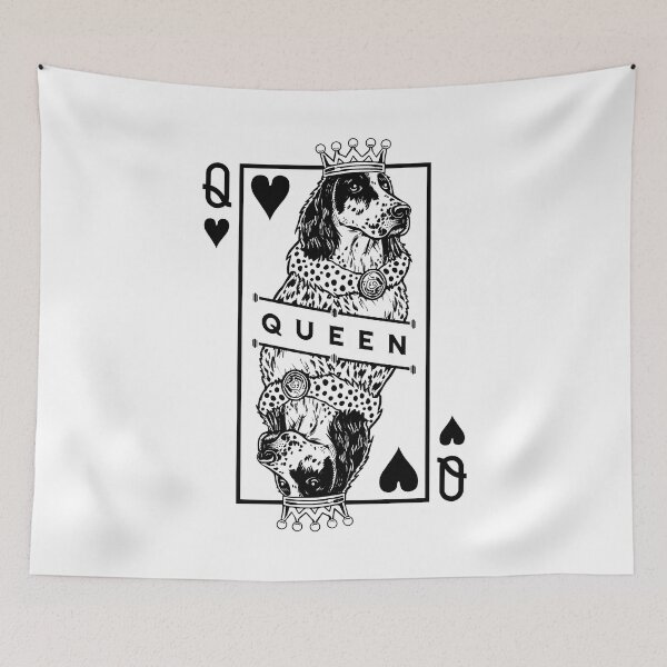 Item preview, English Setter Queen Of Hearts Funny Dog Lover Pop Art designed and sold by GrandeDuc.