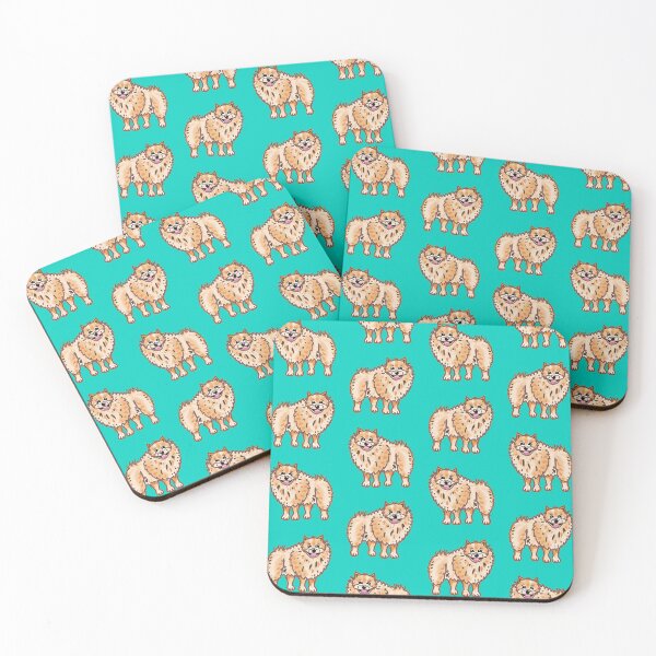 Item preview, Pomeranian in Teal designed and sold by Superdoodledo.