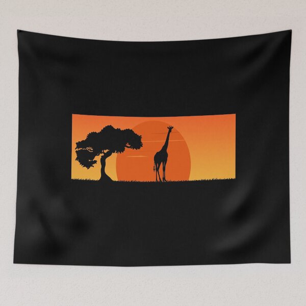 Item preview, Giraffe Sunset Art For Giraffes Lover Cute Giraffe Gift Idea  designed and sold by Thecitiesstore.