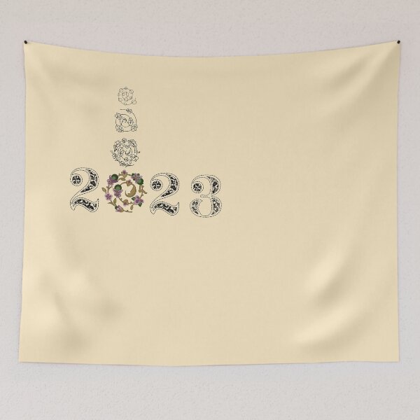 Item preview, Happy New year, 2023,watercolor, color of year  designed and sold by Mialunaa.