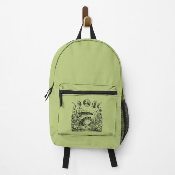 Item preview, Cute Cottagecore Frog with Mushroom and Moon: A Witchy Vintage Pastel Green Aesthetic Infused with Dark Academia, Goblincore Witchcraft, Emo Grunge Fantasy, and Fairycore Toadstool Pond designed and sold by MinistryOfFrogs.