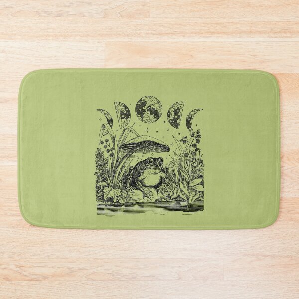 Item preview, Cute Cottagecore Frog with Mushroom and Moon: A Witchy Vintage Pastel Green Aesthetic Infused with Dark Academia, Goblincore Witchcraft, Emo Grunge Fantasy, and Fairycore Toadstool Pond designed and sold by MinistryOfFrogs.