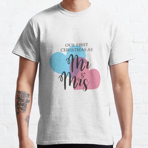 MR & MRS FIRST CHRISTMAS Camiseta clásica