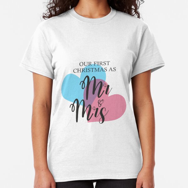 MR & MRS FIRST CHRISTMAS Camiseta clásica