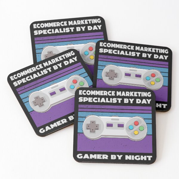 Item preview, Ecommerce marketing specialist by day gamer by night, funny games lovers, humor, joke, meme, gamer worker, ecommerce marketing specialist job, marketing department designed and sold by SGS-.
