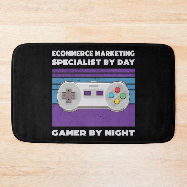 Item preview, Ecommerce marketing specialist by day gamer by night, funny games lovers, humor, joke, meme, gamer worker, ecommerce marketing specialist job, marketing department designed and sold by SGS-.