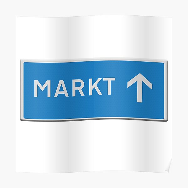 "Winkel / markt verkeersbord richtingen. Nederlands" Poster for Sale by