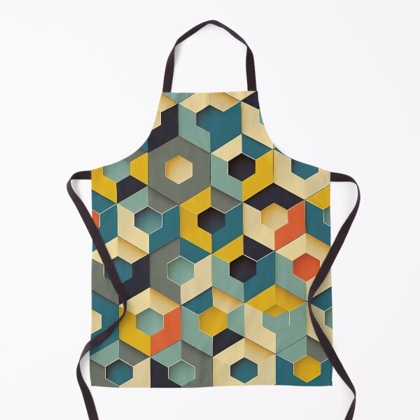 Item preview, Hexagonal Isometric in Primary Colours designed and sold by Patternifico.