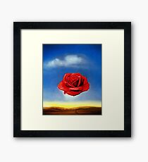 Die meditative Rose-Salvador Dali Gerahmtes Wandbild