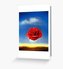 Die meditative Rose-Salvador Dali Grußkarte