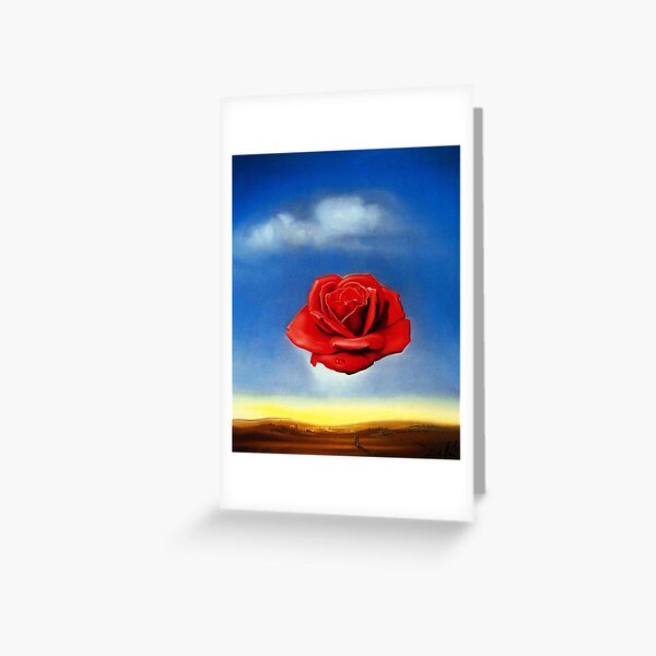 The Meditative Rose-Salvador Dali Greeting Card