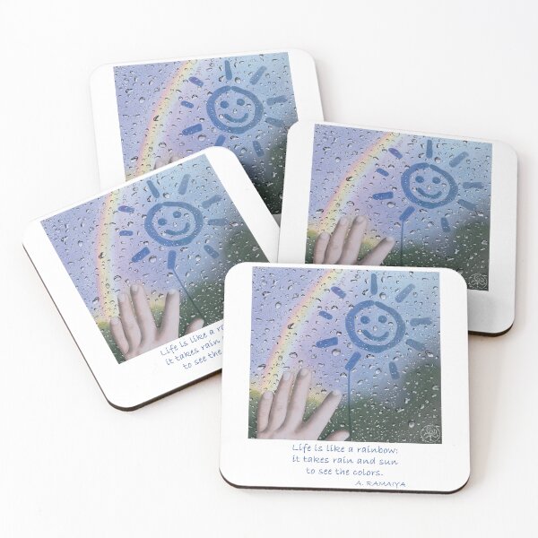Item preview, Life is like a rainbow: it takes rain and sunshine to see the colors. A. Ramiya designed and sold by Iris Créa.