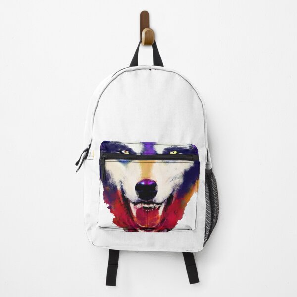 Item preview, Wolf's face colorful watercolor designed and sold by Ascooepics.