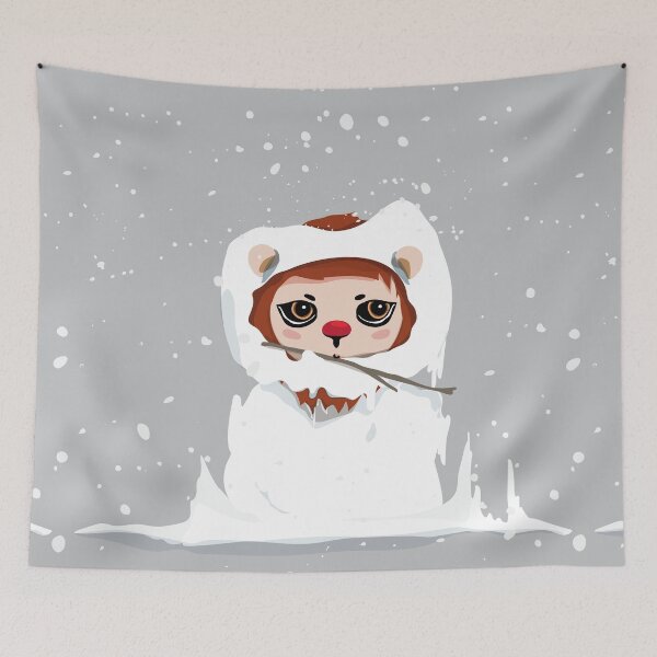 Item preview, Lion or Cat _Family Felidae_Snow Storm designed and sold by RabitoDesign.