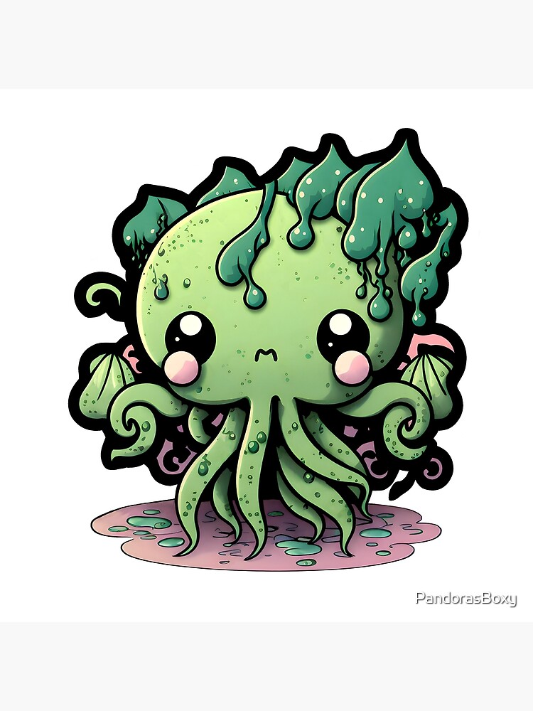 Cute Cthulhu, Cute Lovecraft Creature  Art Board Print for Sale by  PandorasBoxy