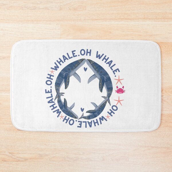 Artikelvorschau,  Oh Lovely Whale Lustiges Sprichwort-Wortspiel von Oh Well- Ich liebe Wale entworfen und verkauft von LILY ROSE.