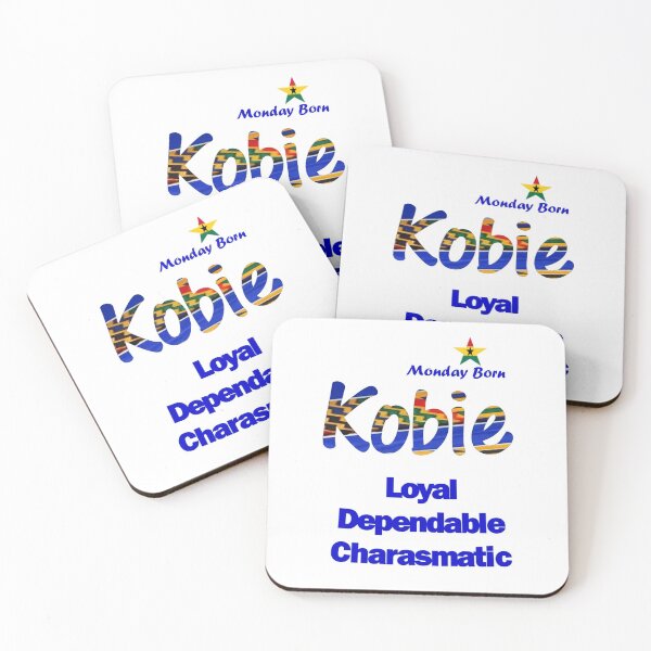 Item preview, Monday Born Ghanaian Male Name 'Kobie' in Blue designed and sold by WhoWeAre.
