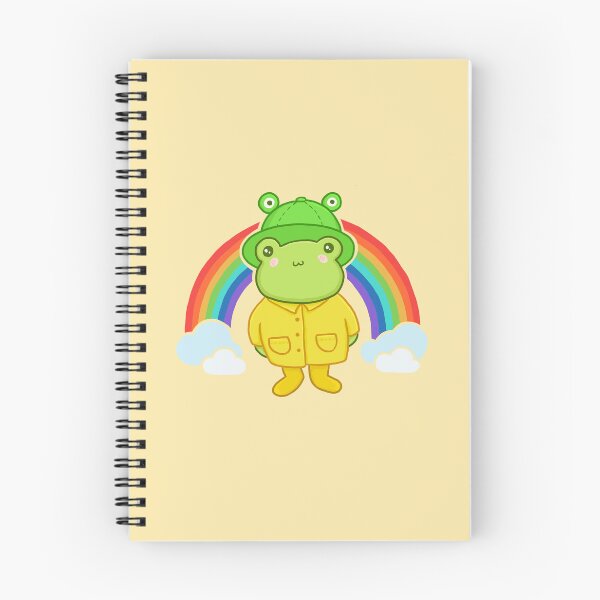 Item preview, Kawaii Frog with Rainbow Hat: Cottagecore Aesthetic, Pastel Hippy Theme, Perfect for Teens, Featuring Happy Anime Froggy designed and sold by MinistryOfFrogs.