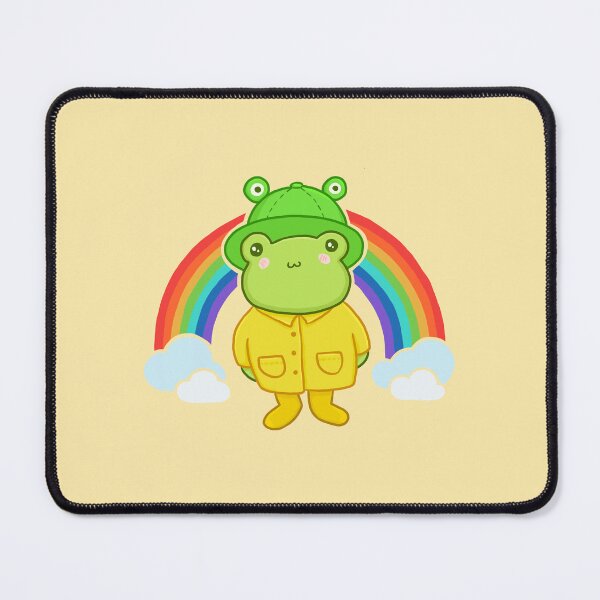 Item preview, Kawaii Frog with Rainbow Hat: Cottagecore Aesthetic, Pastel Hippy Theme, Perfect for Teens, Featuring Happy Anime Froggy designed and sold by MinistryOfFrogs.