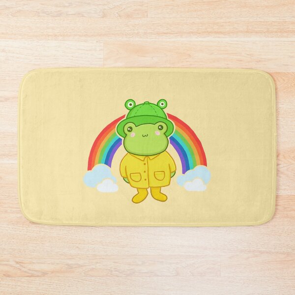 Item preview, Kawaii Frog with Rainbow Hat: Cottagecore Aesthetic, Pastel Hippy Theme, Perfect for Teens, Featuring Happy Anime Froggy designed and sold by MinistryOfFrogs.