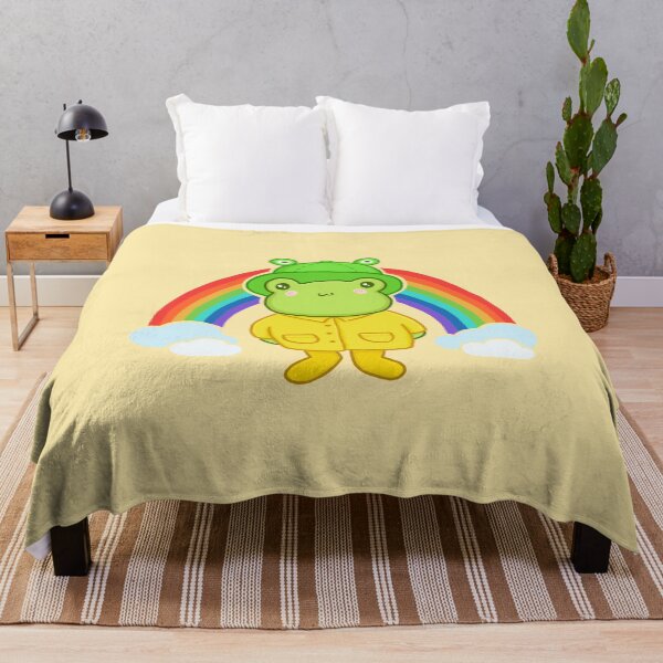 Item preview, Kawaii Frog with Rainbow Hat: Cottagecore Aesthetic, Pastel Hippy Theme, Perfect for Teens, Featuring Happy Anime Froggy designed and sold by MinistryOfFrogs.