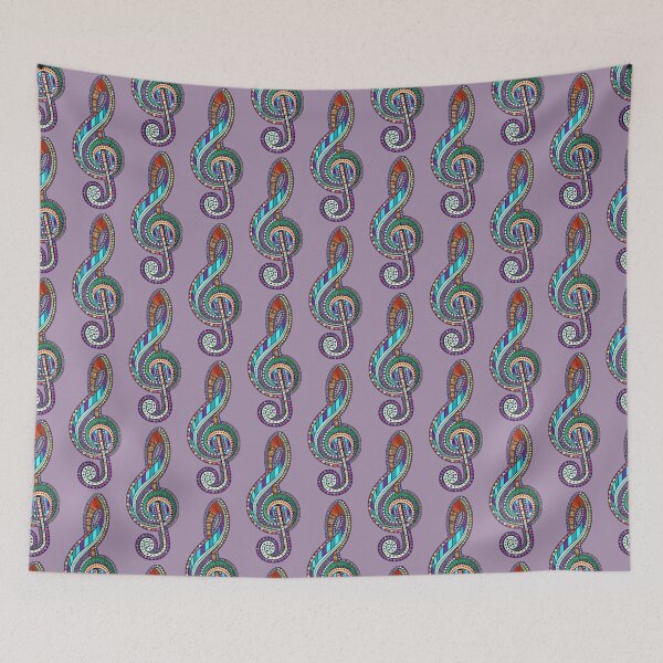 Item preview, Carnival Treble Clef - Music Annotation designed and sold by Smartbookx Emporium.