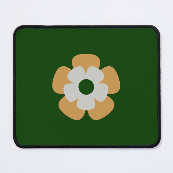 Item preview, Multicolor green orange grey flower pattern designed and sold by samshopindia.