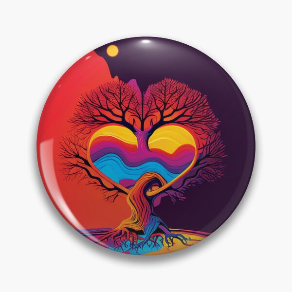 Item preview, Abstract Landscape Heart Tree #2 designed and sold by PhiloSophyEye.