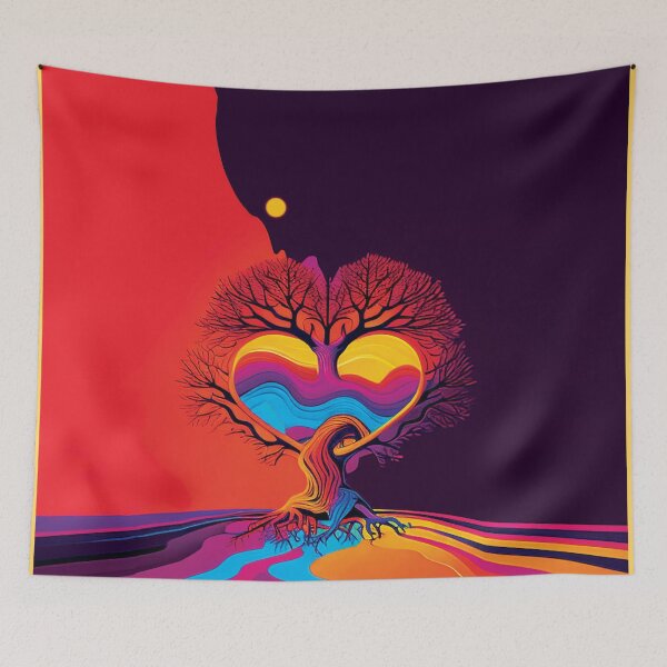 Item preview, Abstract Landscape Heart Tree #2 designed and sold by PhiloSophyEye.