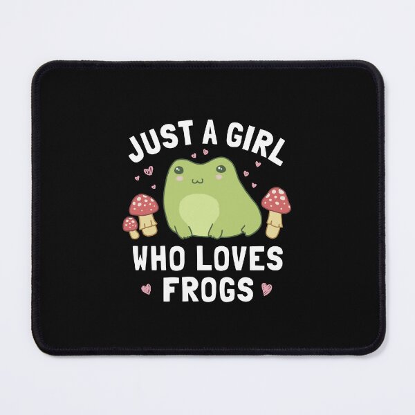 Item preview, Just A Girl Who Loves Frogs: Kawaii Anime Cottagecore Aesthetic with Chubby Happy Froggy, Ideal for Teenage Frogge Fans designed and sold by MinistryOfFrogs.