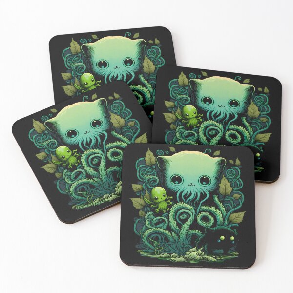 Item preview, Caththulu and Friends | Cat Cthulhu | Lovecraft Creatures  designed and sold by CosmicLoots.