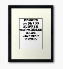 This Princess Wears Running Shoes Framed Print