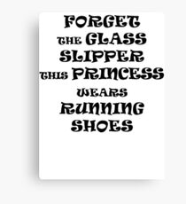This Princess Wears Running Shoes Canvas Print