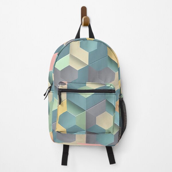 Item preview, Hexagonal Isometric in Pastel Colours designed and sold by Patternifico.
