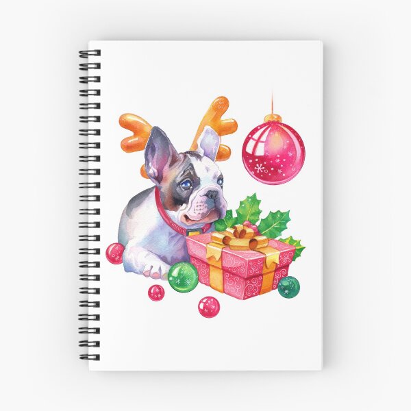 Item preview, Christmas Bulldog Puppy designed and sold by Anna Bucciarelli.