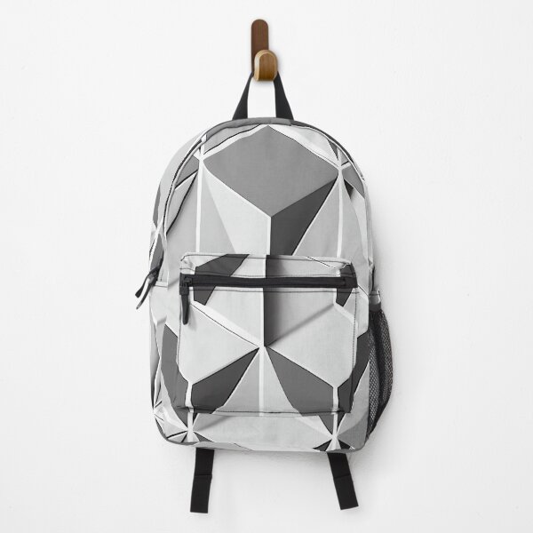 Item preview, "Haven" - Modern Geometric Abstract Pattern in Grey Silver Black White designed and sold by HiArtify ❤️.