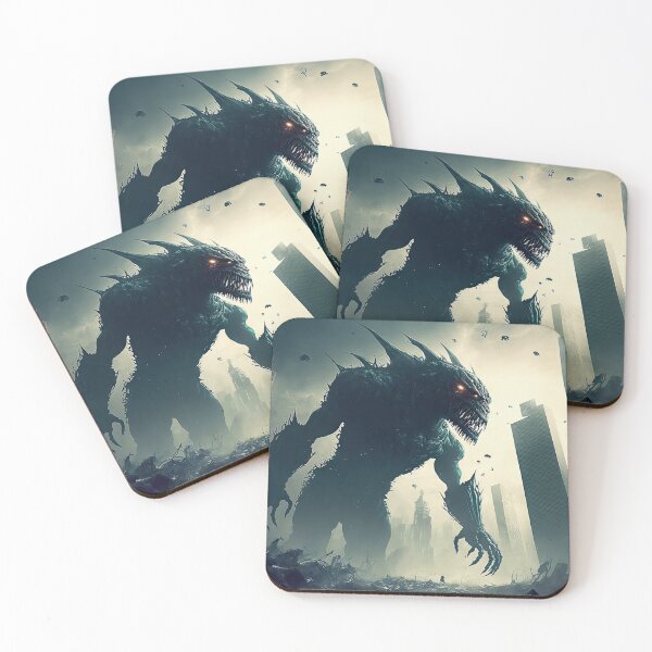 Item preview, Big scary monster destroying the city designed and sold by mrlongfield.