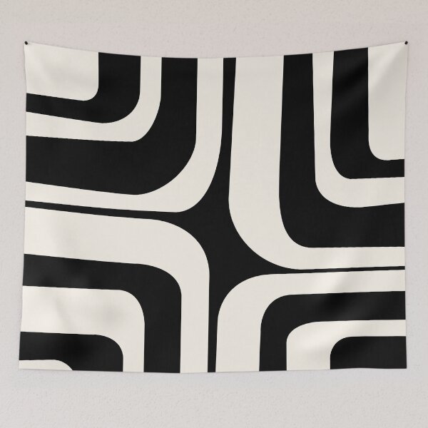 Item preview, Black and pastel abstract retro style rectangles designed and sold by BattaAnastasia.