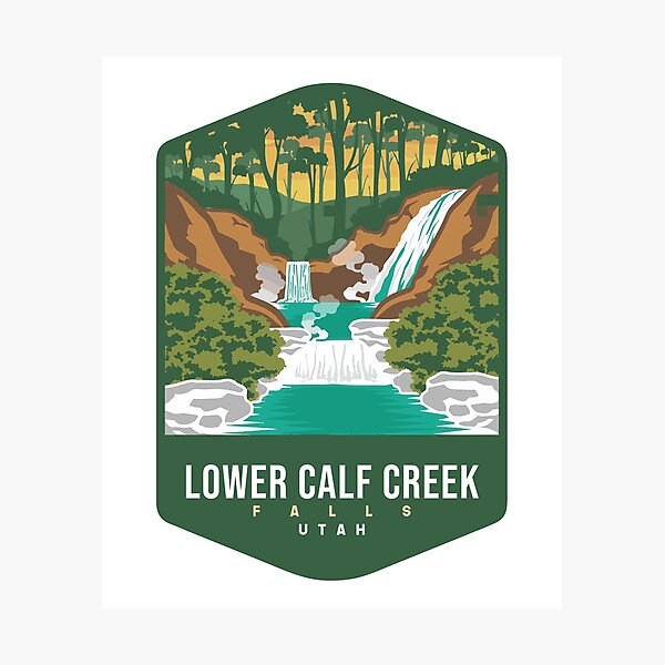 Item preview, Lower Calf Creek FalIs Utah Waterfall designed and sold by Friday NightCo.