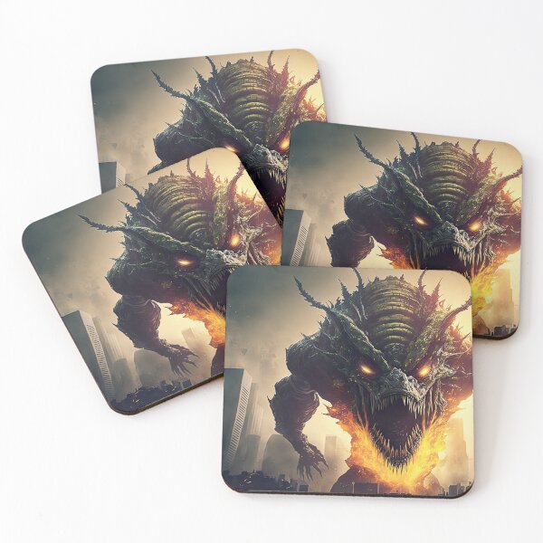Item preview, Big scary monster destroying the city designed and sold by mrlongfield.